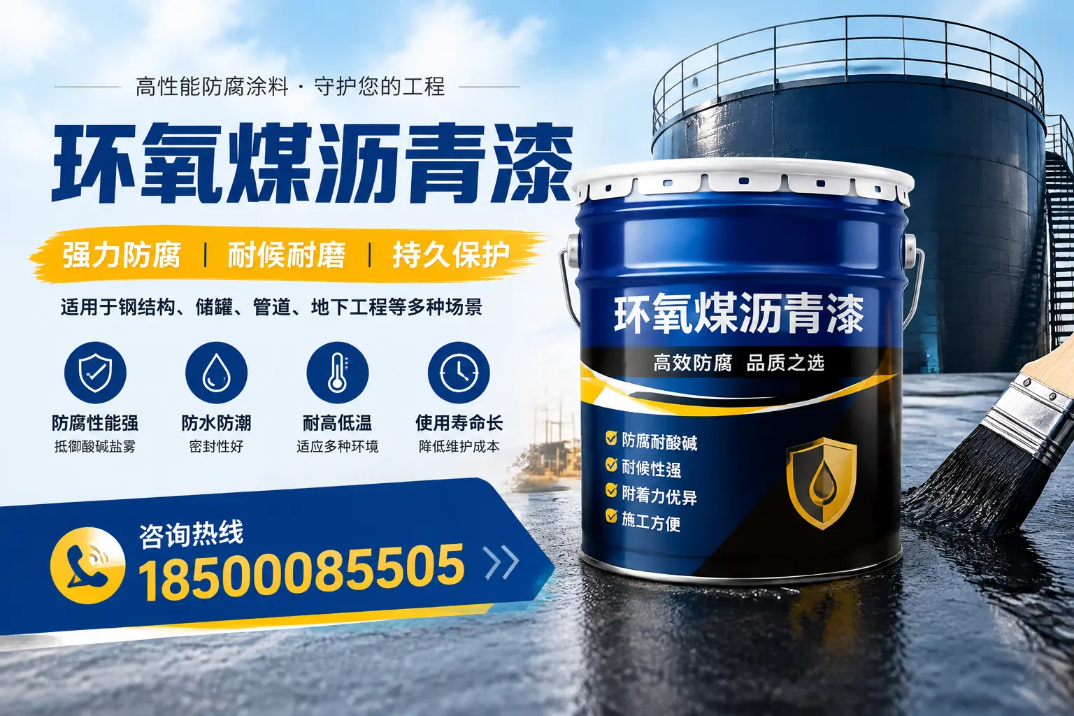 环氧煤沥青漆在工业中的应用，新乡企业的选择